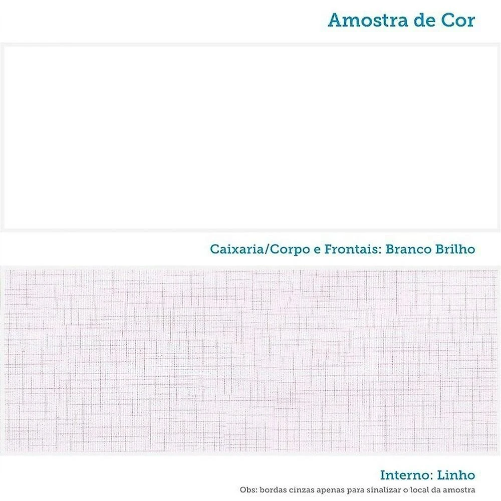 Quarto de Bebê com Berço Mini Cama e Cômoda com Janela Maya Clássico Espresso Móveis Branco Brilho