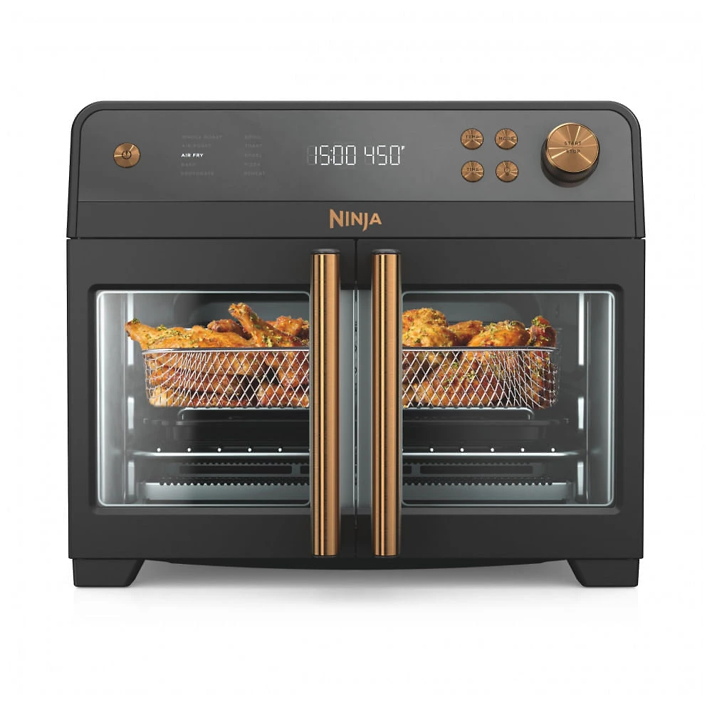 Forno Air Fryer Ninja French Door Premier 10 em 1 Porta Dupla 19,2 L Preto FO101BK