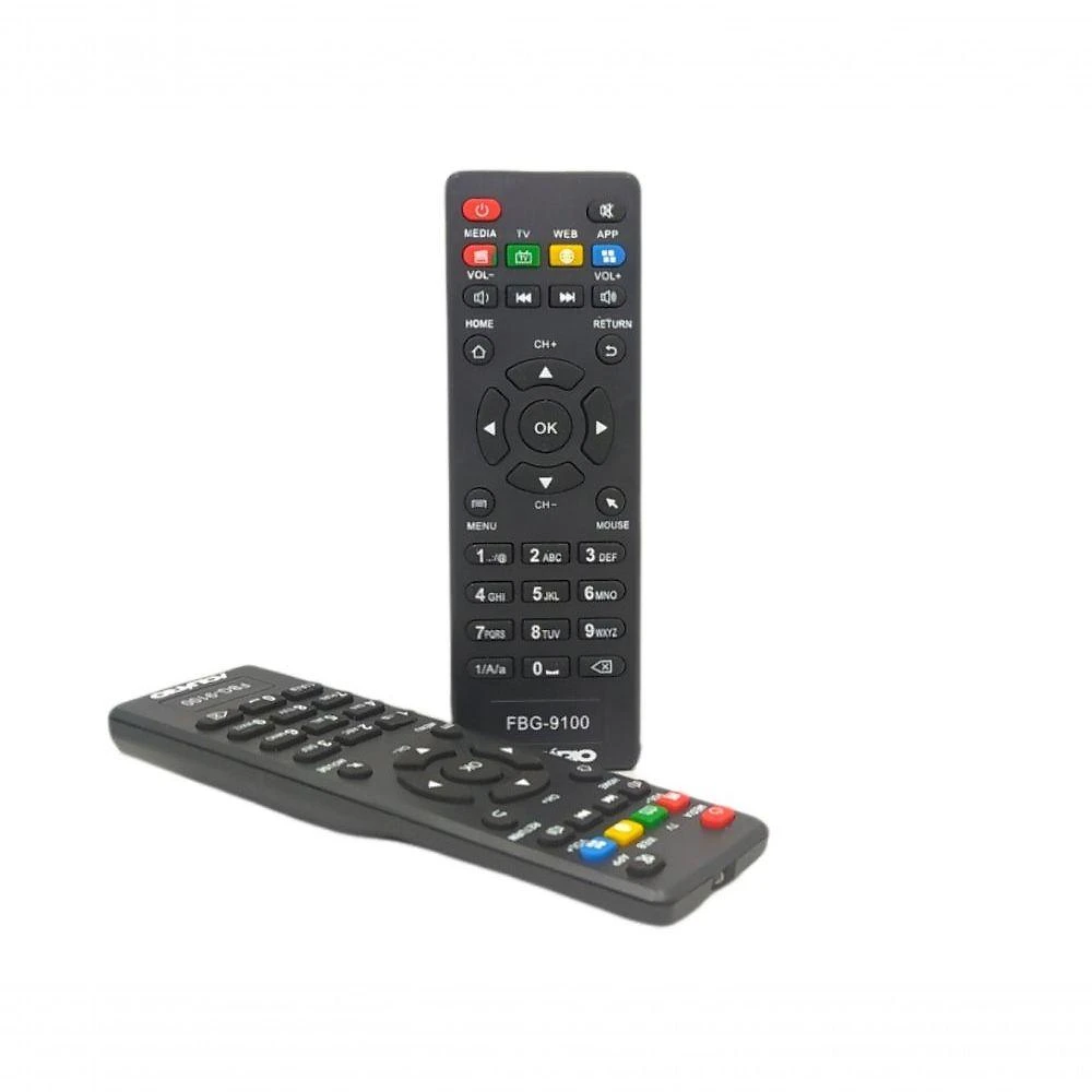 Controle Remoto Aquario Smart STV-2000 4K FBG-9100 Compatível com Receptor de TV Box Bivolt
