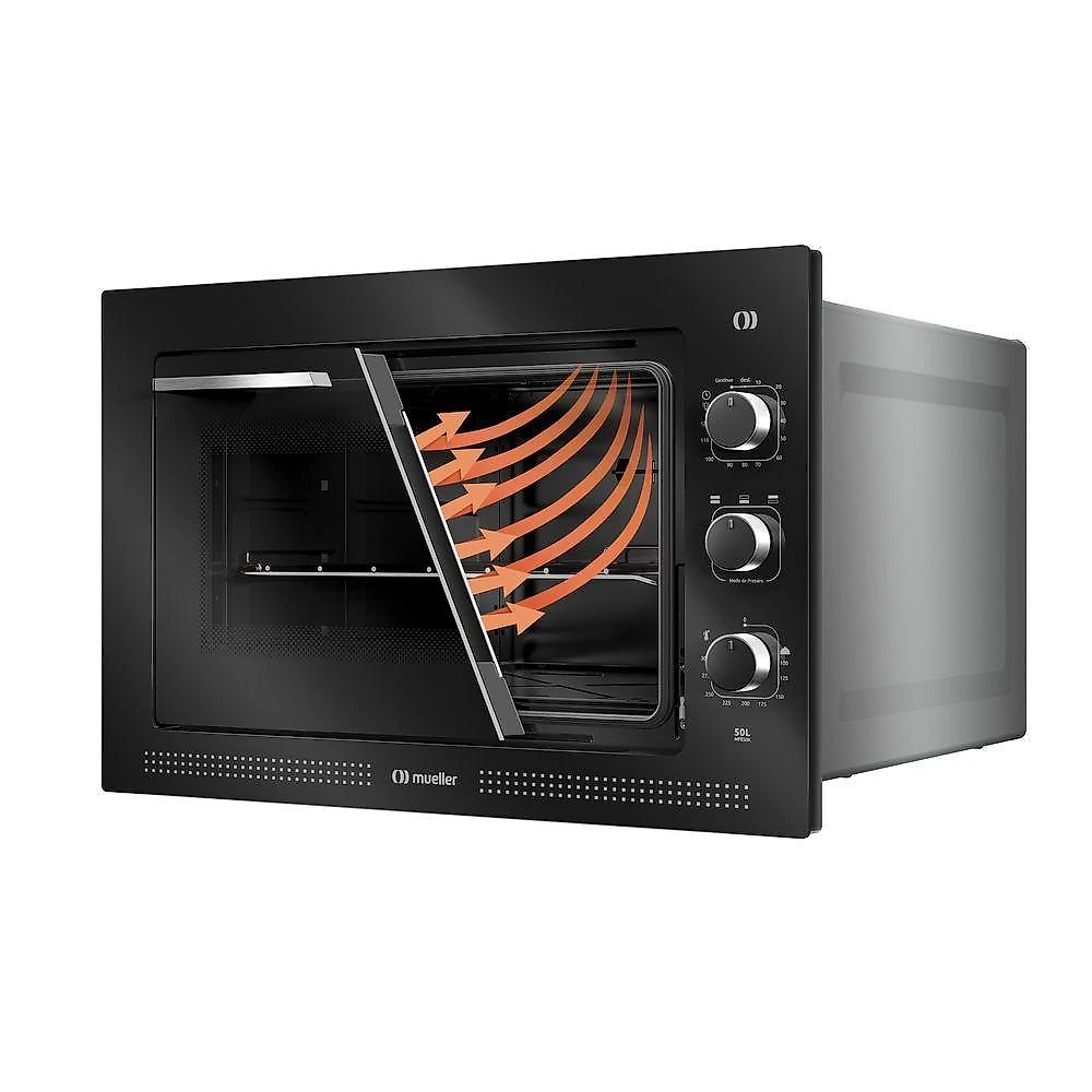 Forno Elétrico De Embutir Mueller Preto 50 Litros MFE50K 220V