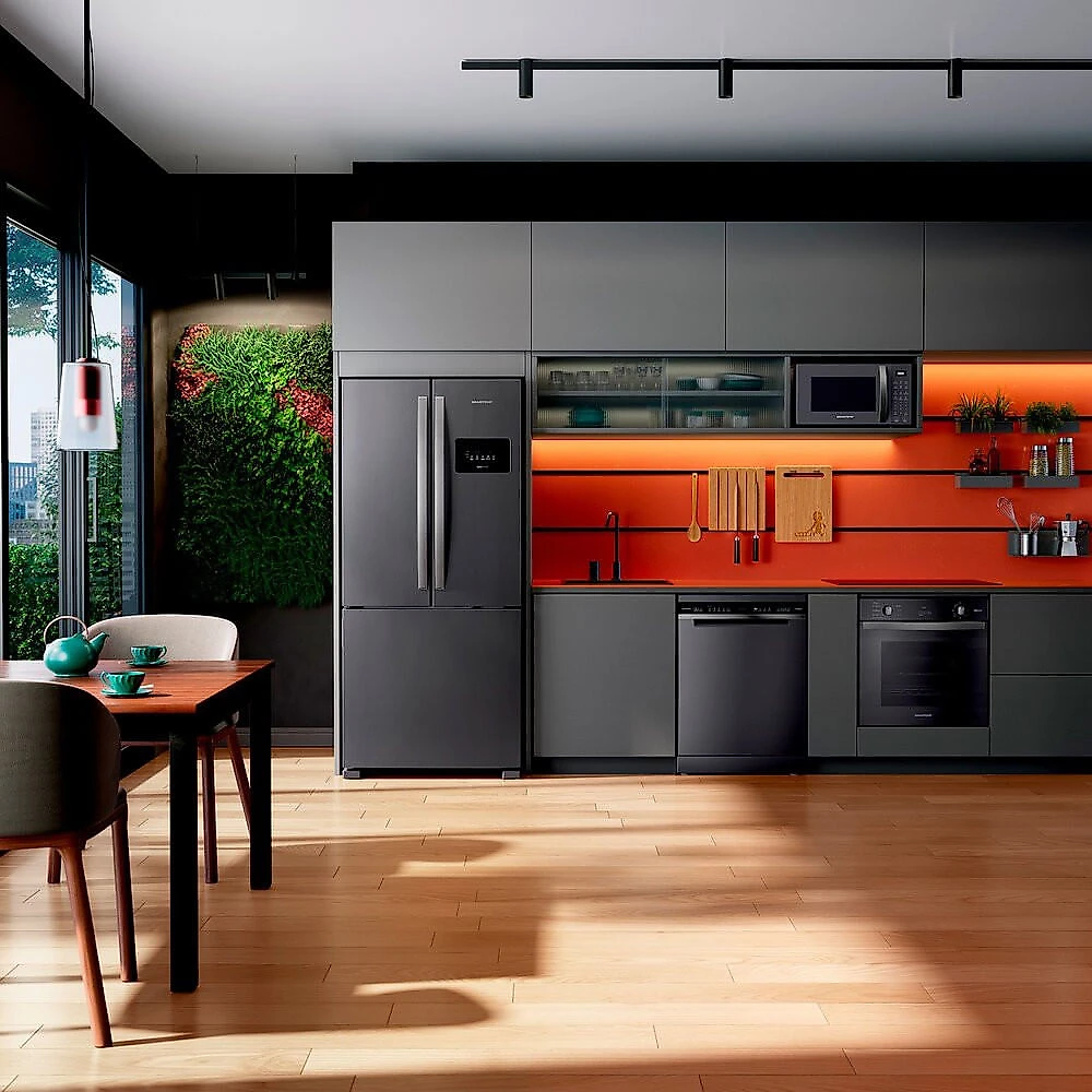 Geladeira BRO85MK 554 Litros Frost Free French Door Brastemp Inox - 110V