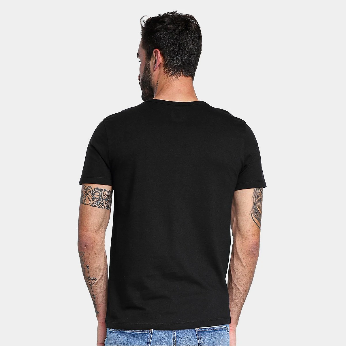Miniatura Kit Camisetas Hering Básicas Com 3 Peças Masculinas Preto - G