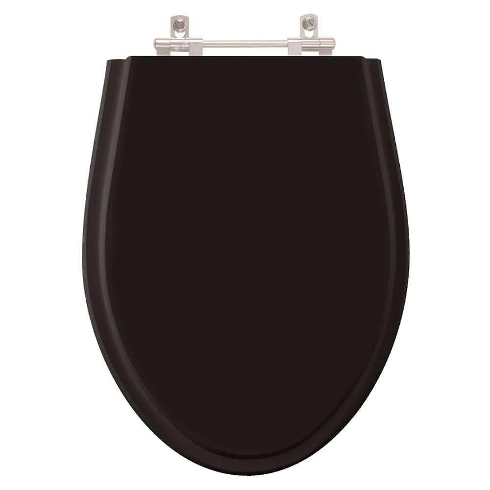 Assento Sanitário Absolute Preto Para Vaso Ideal Standard