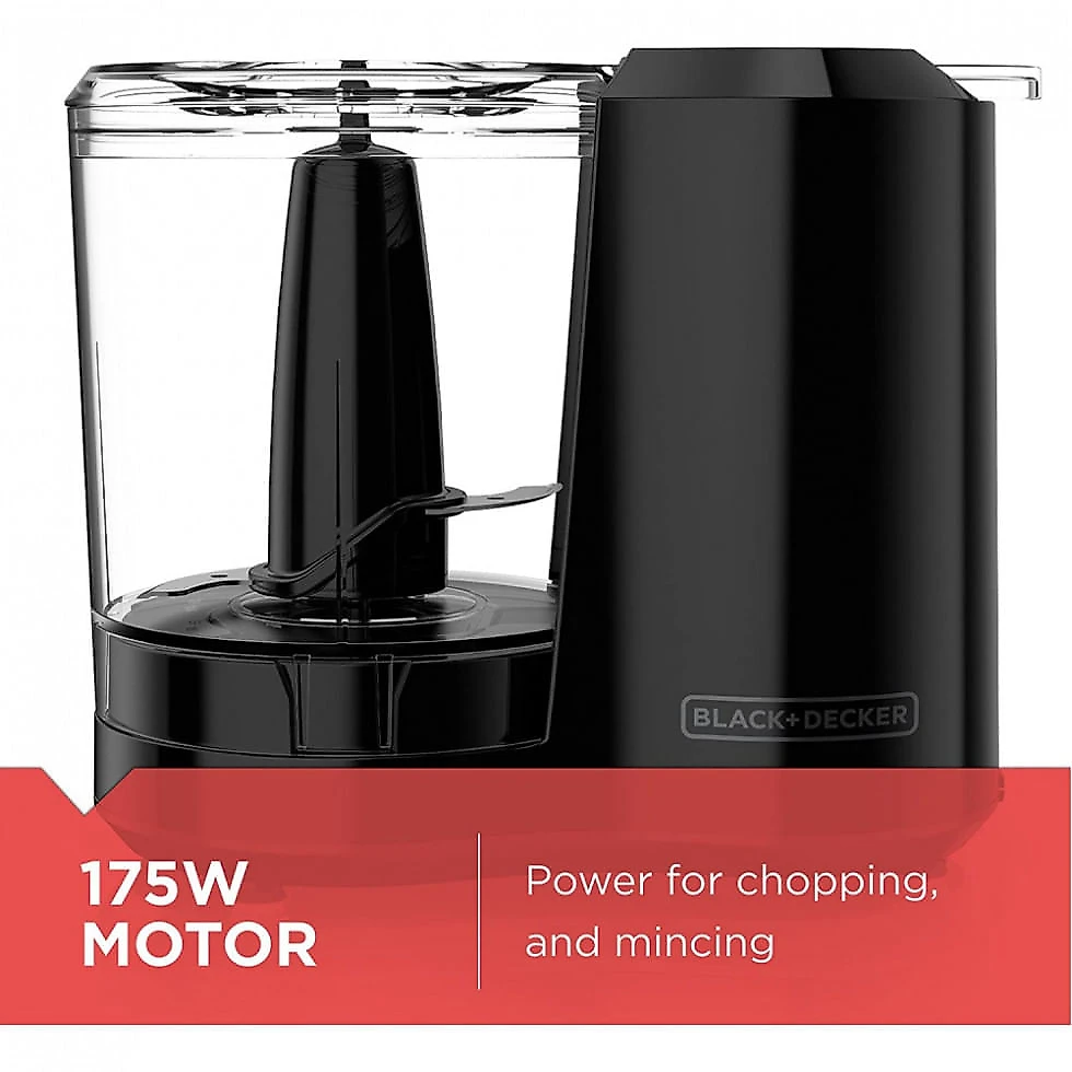 Processador de Alimentos 3 xícaras, 110V 175W, Black Decker HC300B, Preto
