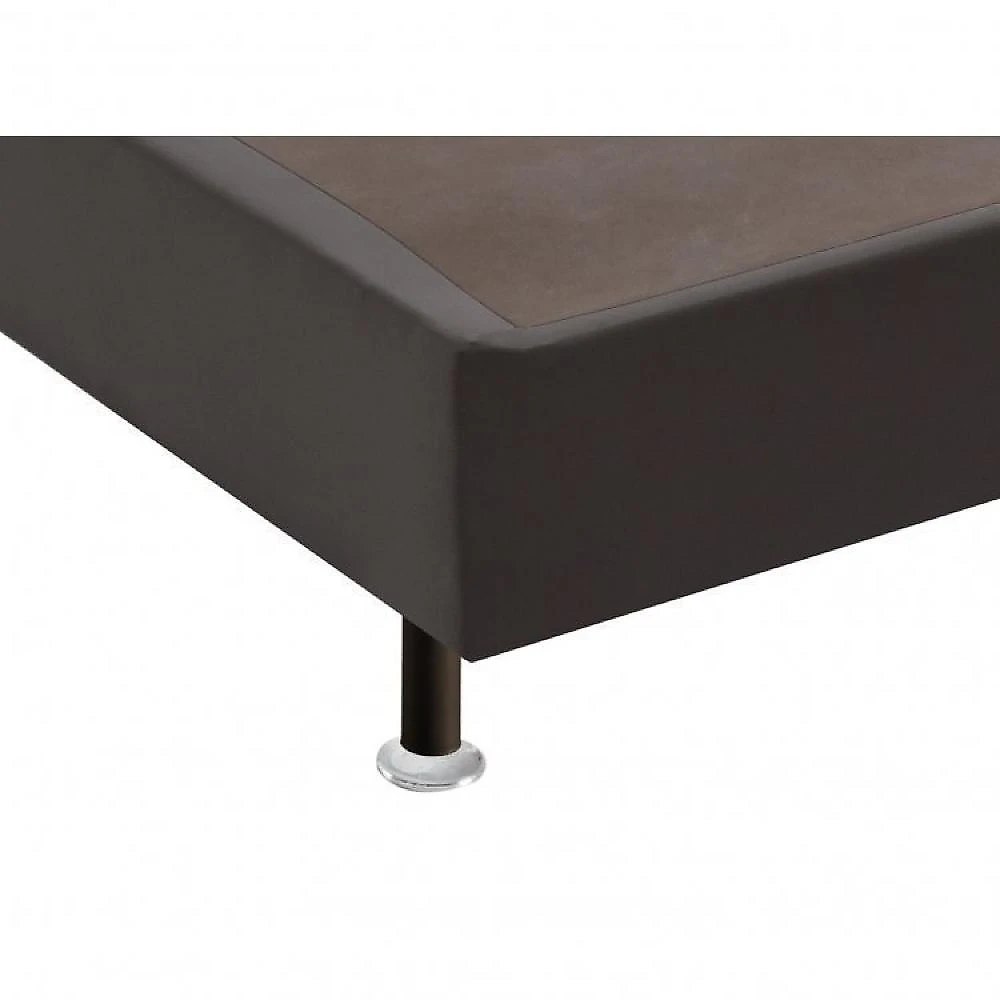 Cama Box Queen Ortobom Iso D45 Ortobom Conjunto Cama Box Colchão Iso D45 Queen Size Ortobom Marrom/Branco
