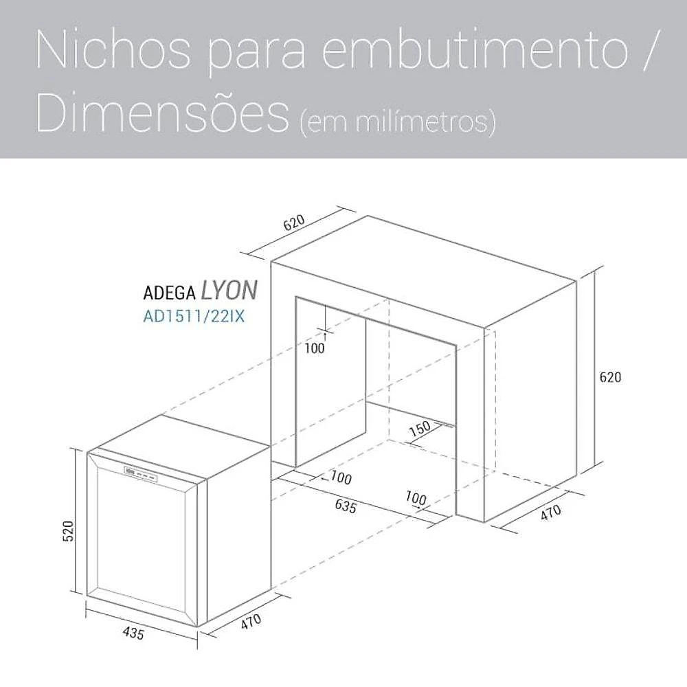 Adega Climatizada Lyon 13 Garrafas 220V