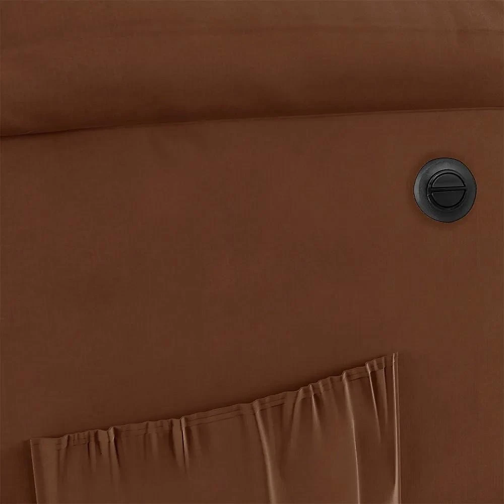 Miniatura Poltrona Do Papai Reclinável Pietra Power Elétrica Usb Fh9 Veludo Terracota - Mpozenato