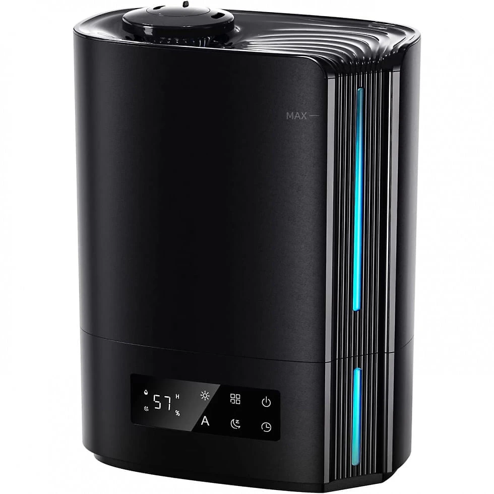 Umidificador Portátil BREEZOME 6L até 60H com Visor Digital e Controle de Umidade Inteligente, Preto