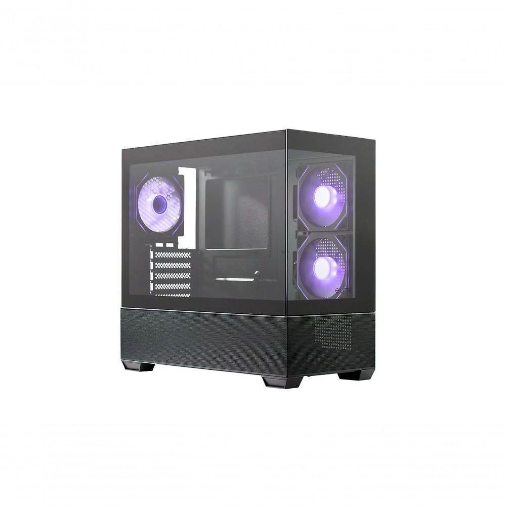 Gabinete Gamer Elite 490 Mid ATX Vidro Temperado com 3 Fans ARGB Preto