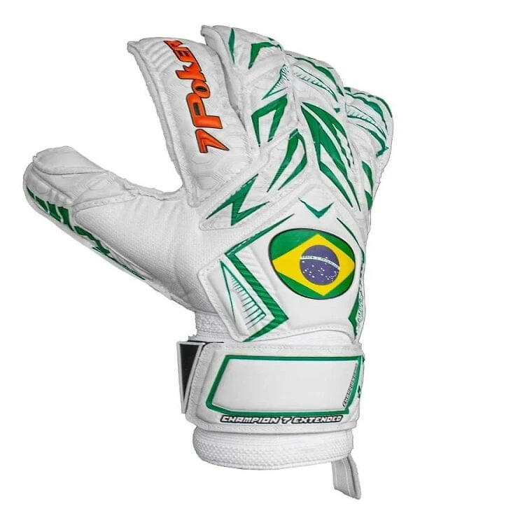 Miniatura Luva Poker Futebol De Campo Prof Champion 7 Excite - BCO/VDE 10
