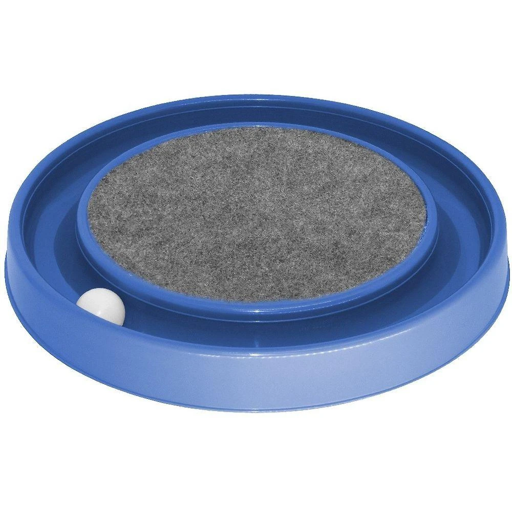 Arranhador para Gatos OEM Redondo Relax com Bolinha Miau Azul 35 e 5x35 e 5cm 1 Unidade