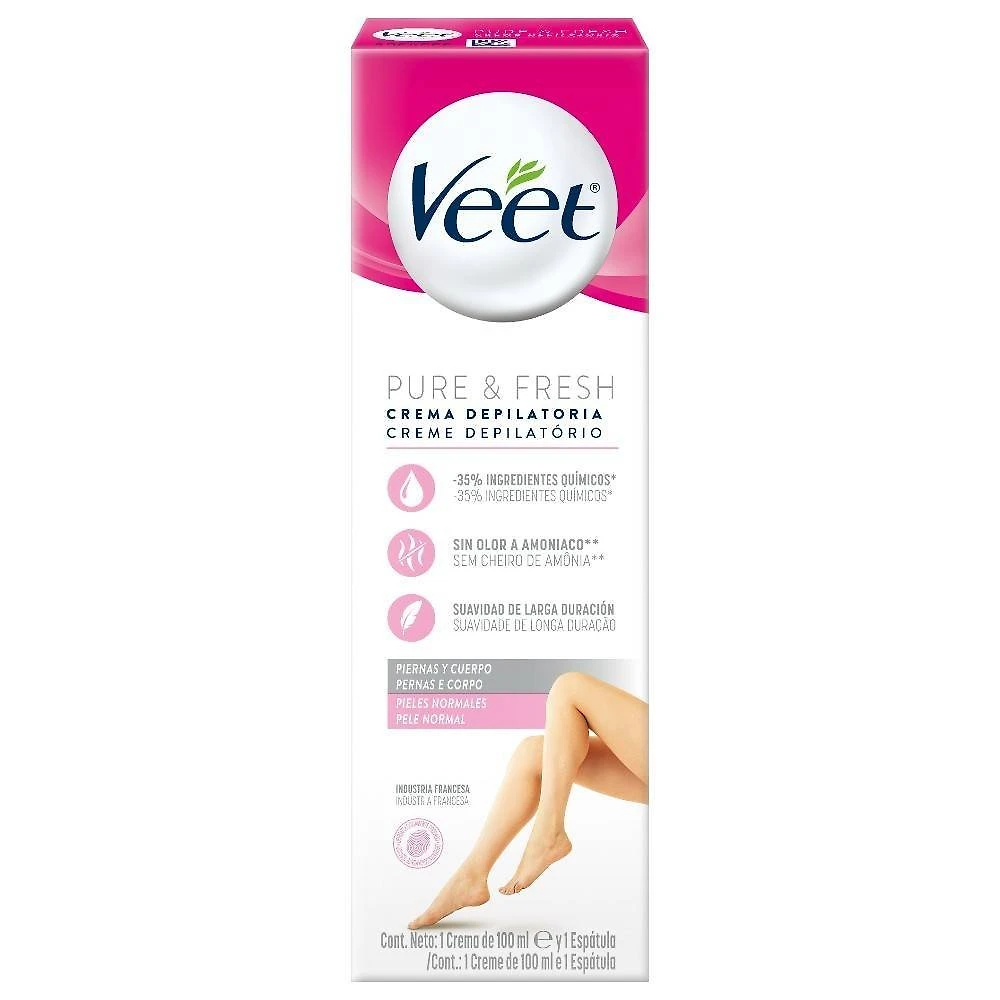 Creme Depilatório Veet Pure E Fresh Para Peles Normais 100ml