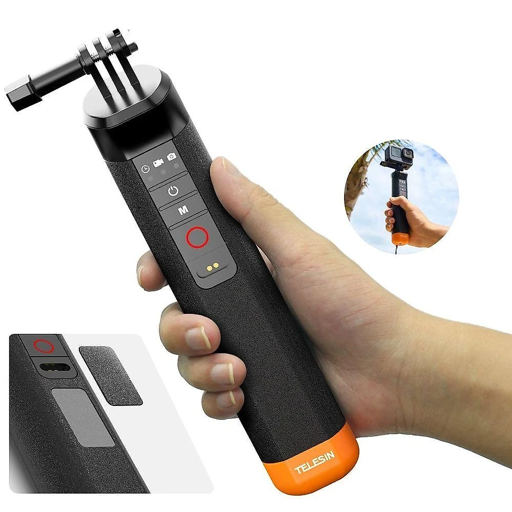 Bastão A Prova Da Água Com Controle Remoto Para Gopro 8/9/10/11/12 - Telesin