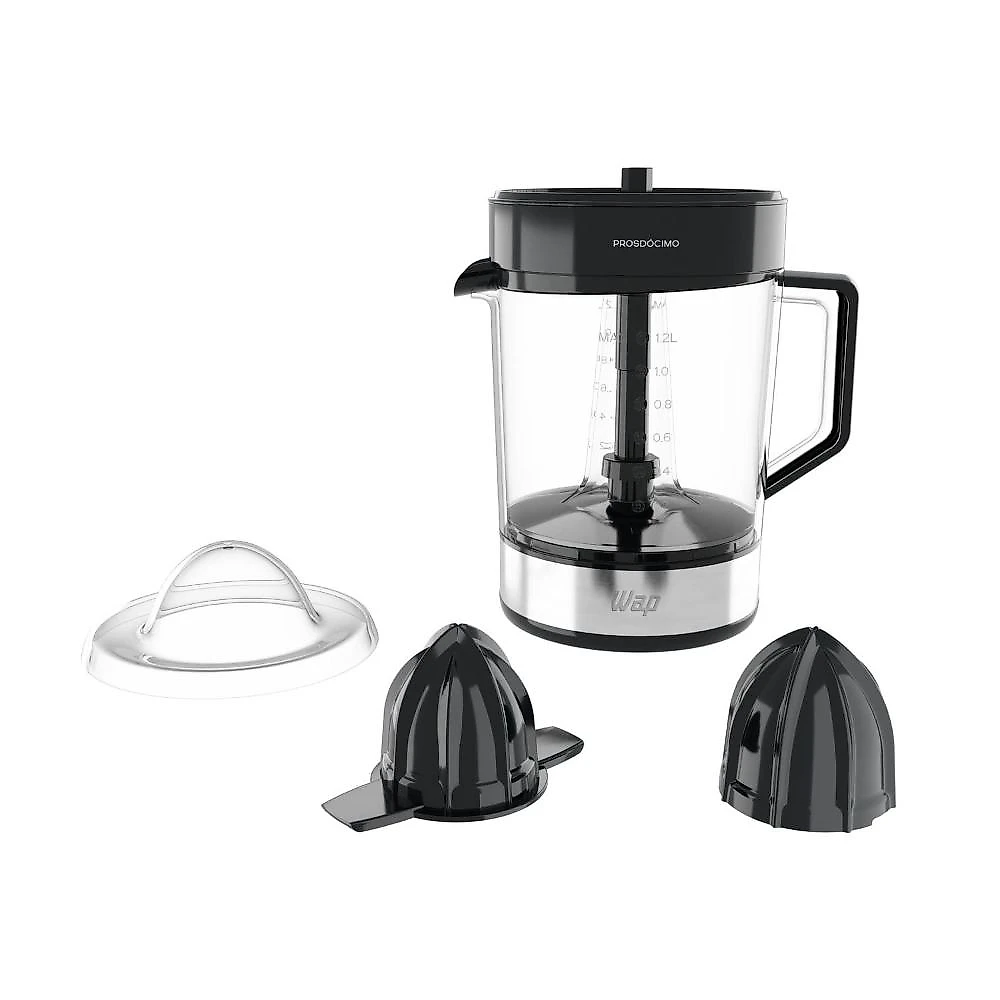 Espremedor de frutas wap wj1200 1,2l 40w automático rotação alternada preto e cinza 110