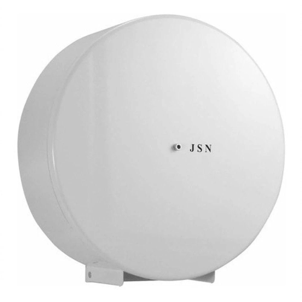 Suporte para Papel Higiênico em Rolo 600 a 800M Esmaltado em Aço Carbono com Fechadura Allen Branco