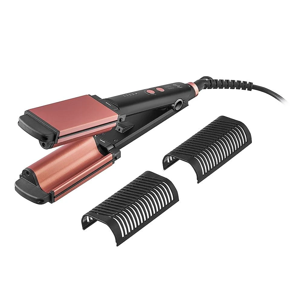 Prancha modeladora efeito sereia 2 em 1 bivolt -  eb130 rose