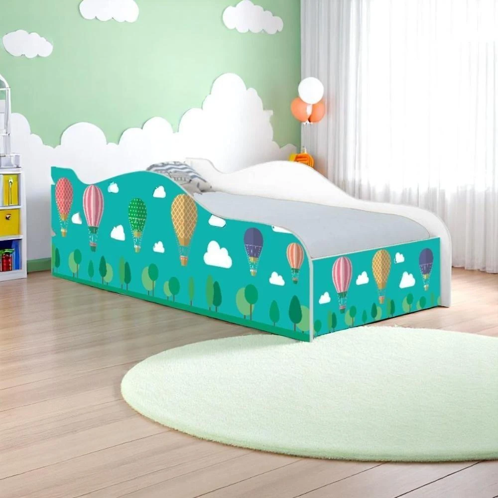 Cama Solteiro Glow Balão No Céu Solteiro