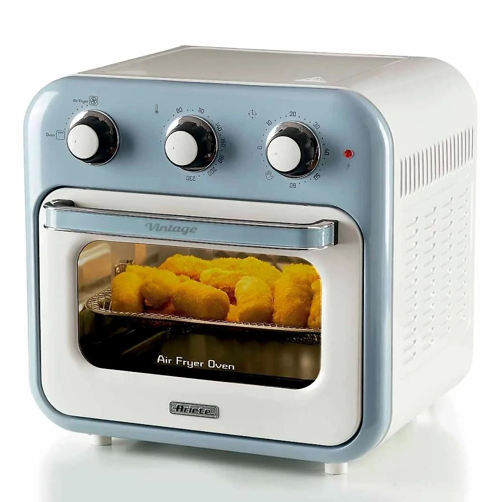 Fritadeira air fryer vintage 16 litros 127v ariete azul