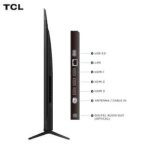 Smart TV 75” TCL QLED 4K Ultra HD 75P7K com Sistema Operacional Google TV, HDR10+, HDMI 2.1, Chromecast built-in, Dolby Vision e Atmos