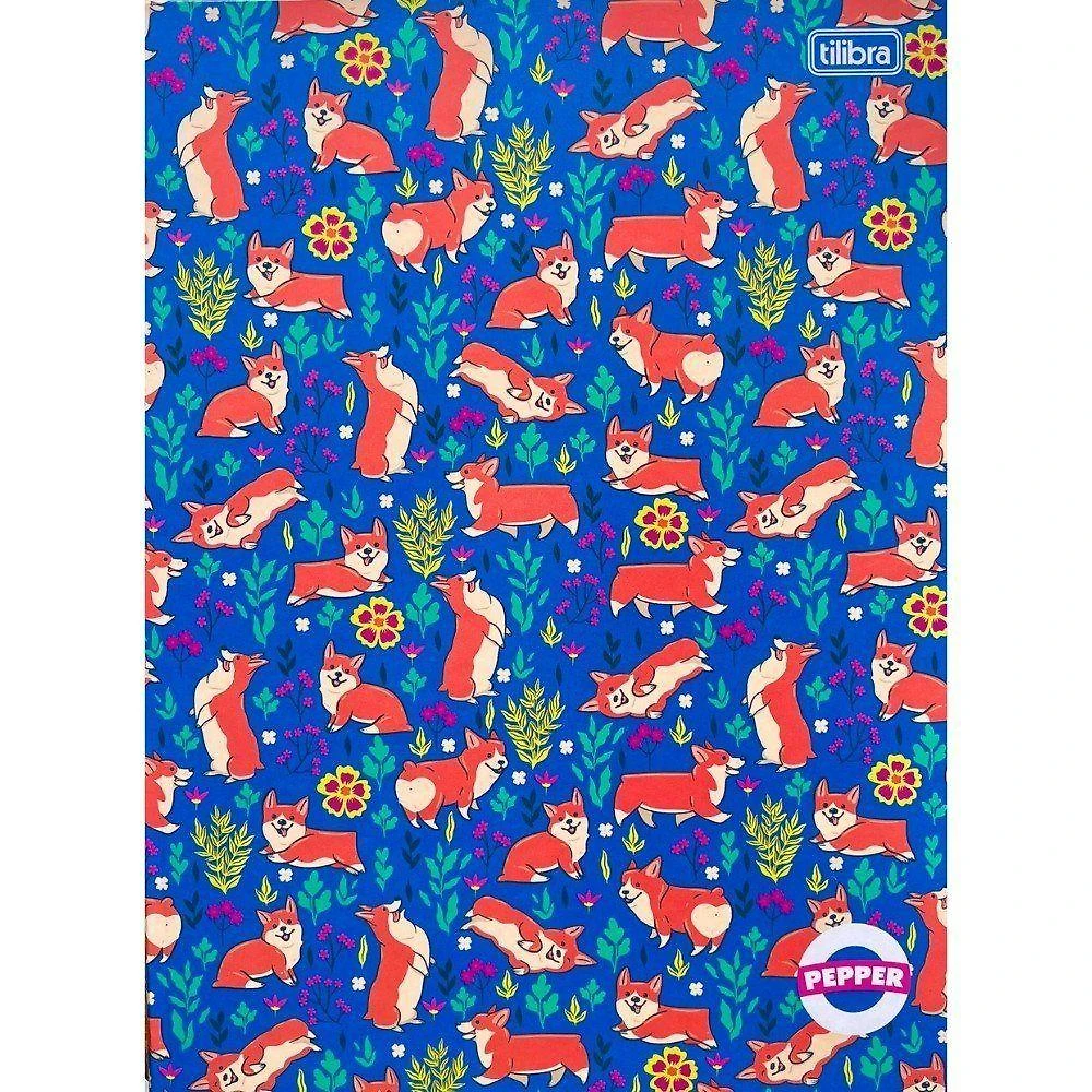 Caderno Brochura Universitário Capa Dura Pepper 40 Folhas Tilibra Estampa 2