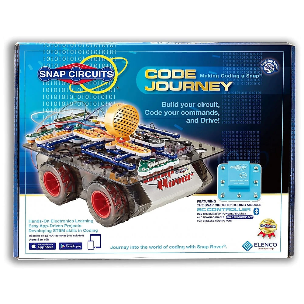 Snap Circuits Code Journey – Kit Educacional de Eletrônica e Programação com Controle Bluetooth para Crianças a Partir de 8 Anos