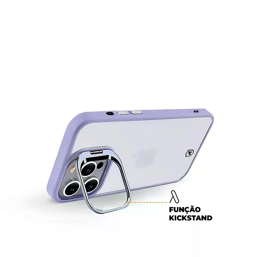 Kit Capa Gravity Lilás e Película Ultra Safe para iPhone 15 Pro Max - Gshield