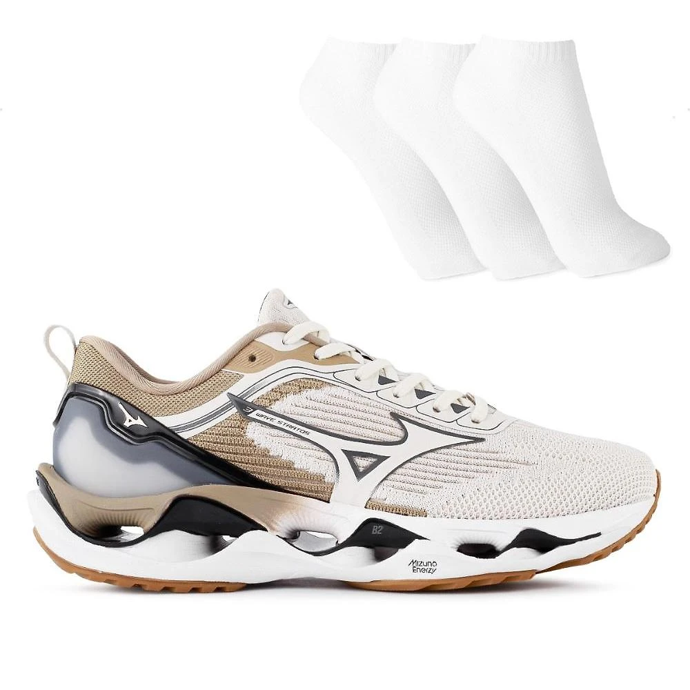 Tênis Mizuno Wave Stratos 3 Masculino + 3 Pares de Meias