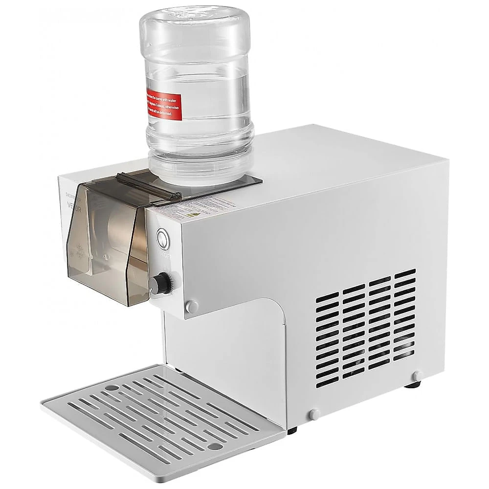 Máquina de Slush Raspadinha VEVOR 80kg Frozen Branca Velocidade Ajustável Auto Limpeza 240V