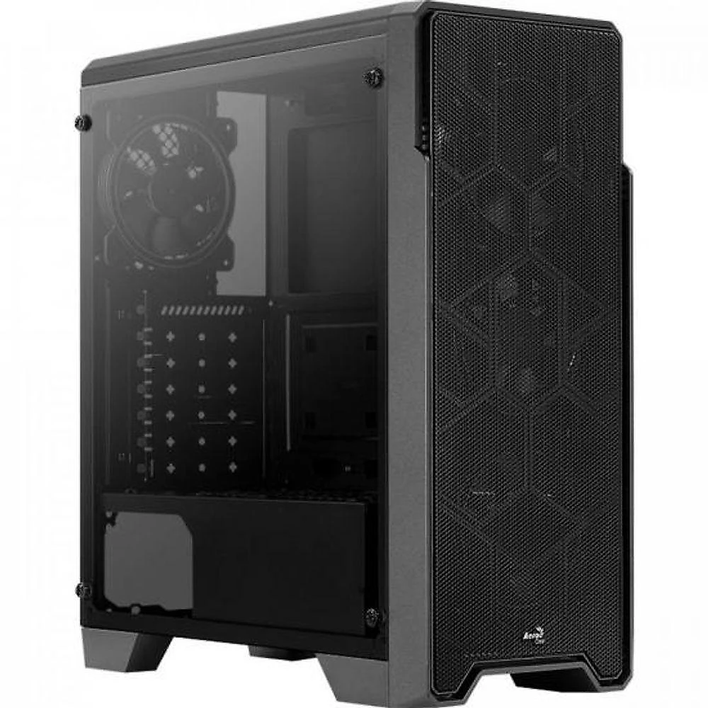 Gabinete Gamer Aerocool Ore Saturn Preto Rgb Lateral Acrílico [f002]