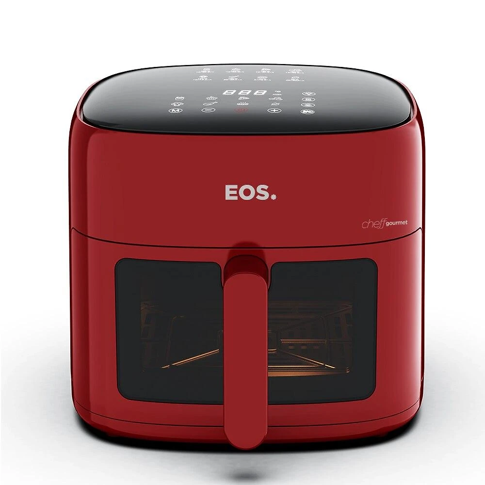 Fritadeira Sem Óleo Air Fryer EOS Chef Gourmet 6.2 Litros Compacta Digital Vermelho EAF60V 220V