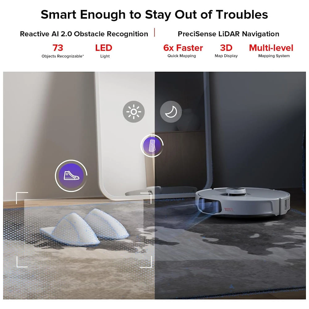 Roborock S8 MaxV Ultra: Aspirador Robô e Esfregão com Abastecimento e Drenagem Automáticos, Design FlexiArm, Lavagem e Secagem Automáticas.