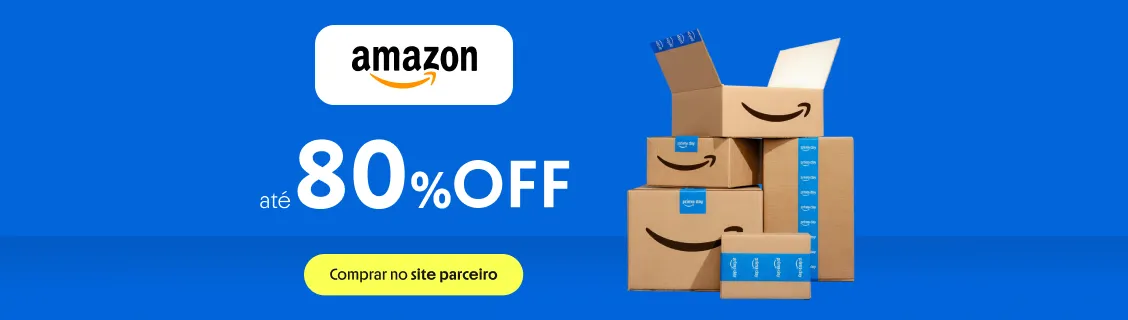 AMAZON COM ATÉ 80% OFF