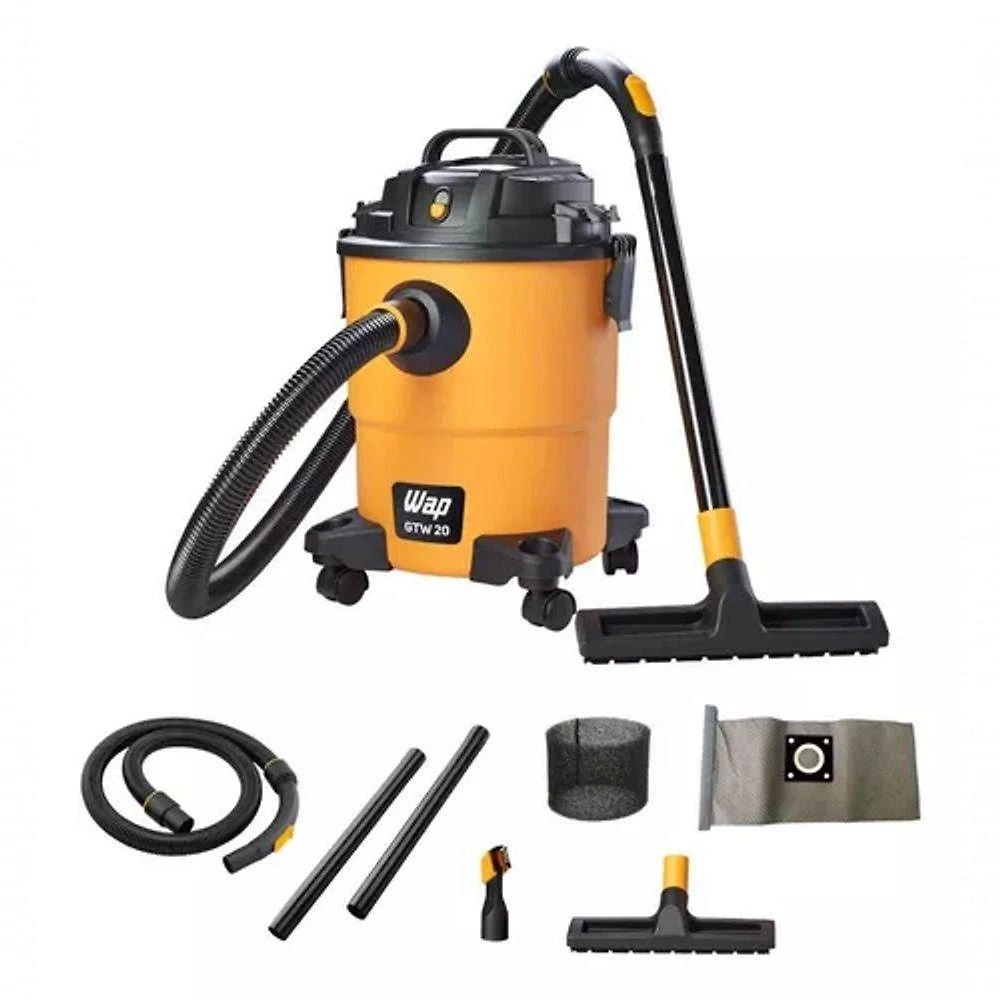 Aspirador de pó e Água wap gtw 20 amarelo/preto 1600w 20l 127v fw006490-127v