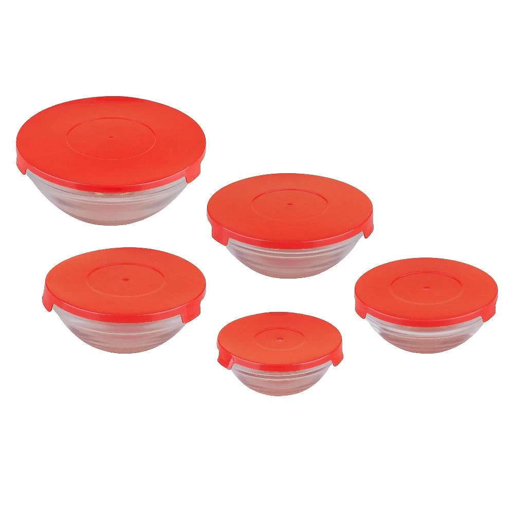 Miniatura Conjunto 5 Potes de Vidro Cazza Classic