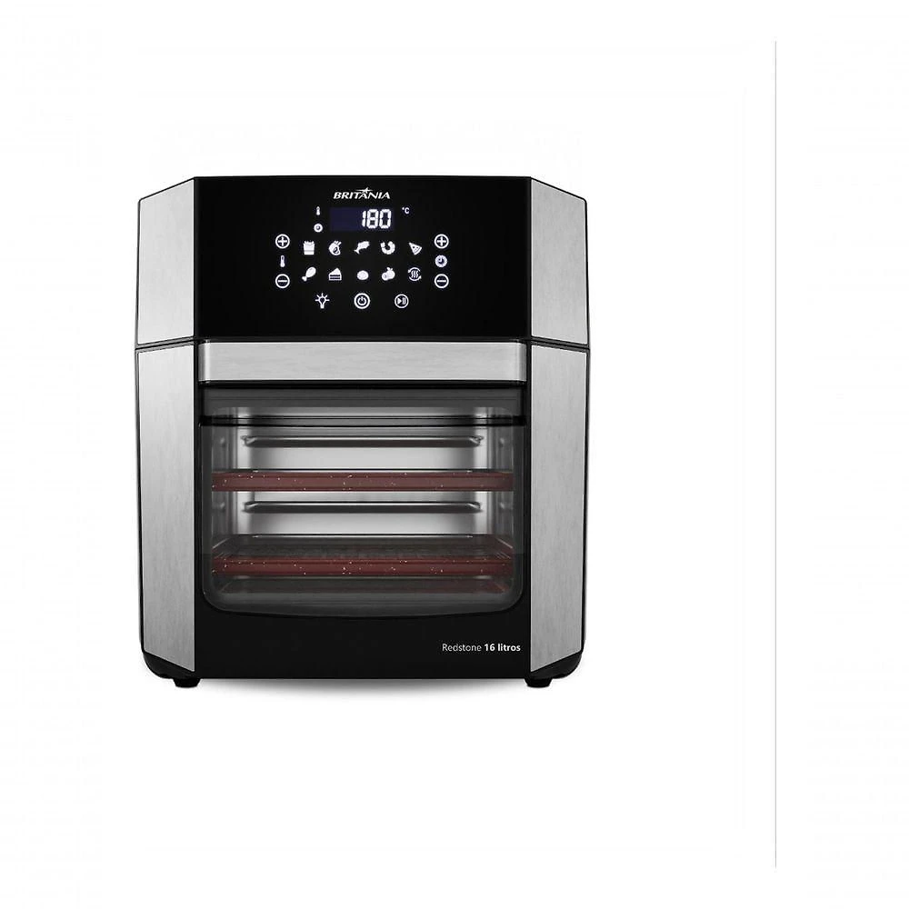 Fritadeira Elétrica Air Fryer Oven BAF16A 16L com Porta Removível Preto 110V