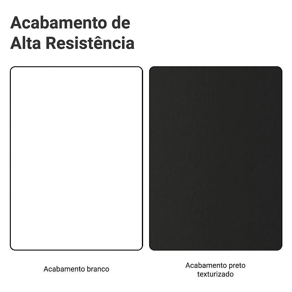 Porta-geladeira 73 cm 1 porta basculante preto/branco/preto glamy madesa