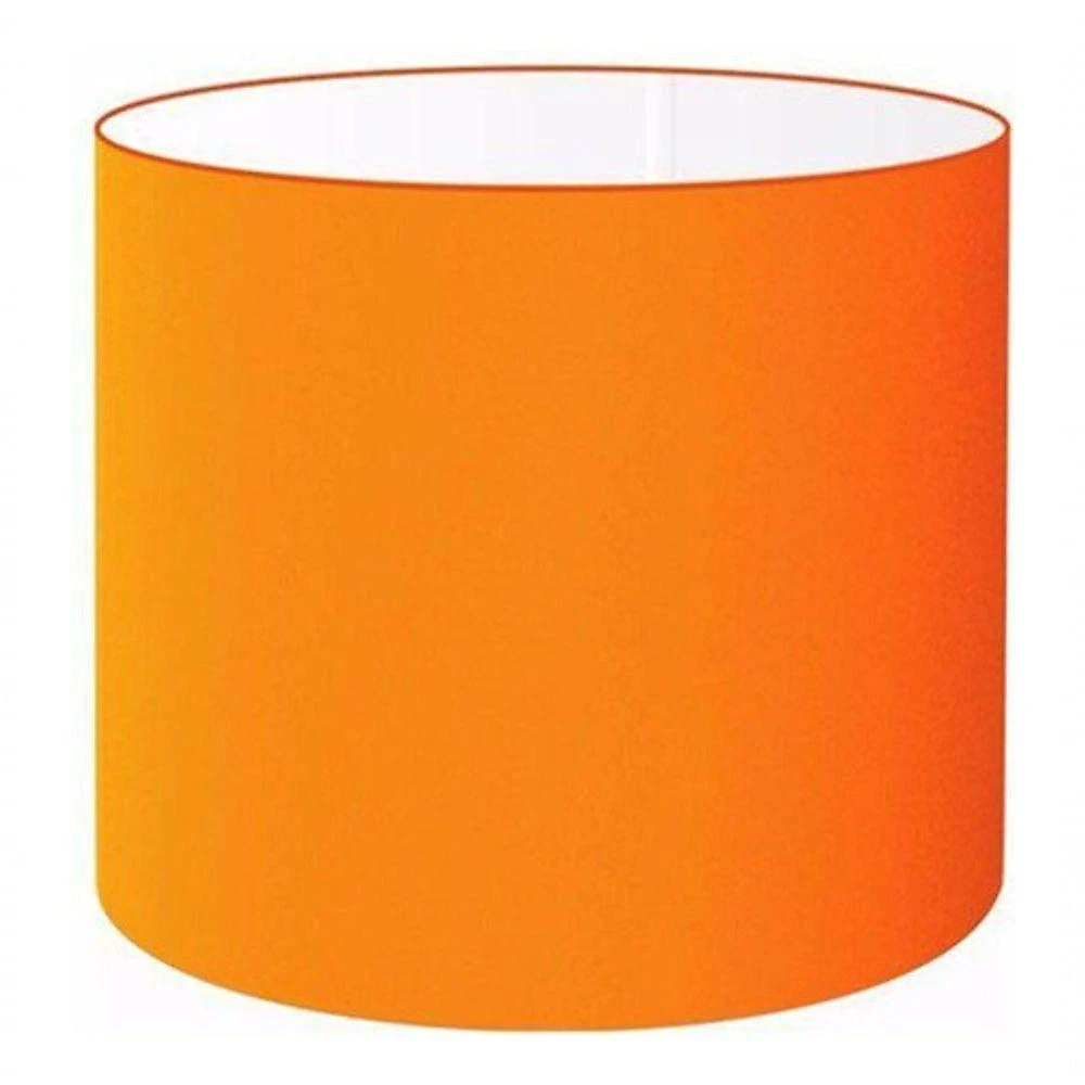 Cúpula Abajur Cilíndrica Cp-7012 ø30x25cm Laranja