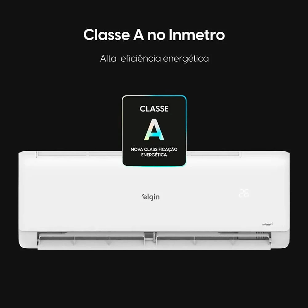 Ar Condicionado Eco Inverter II Split 9000 BTUs Frio Elgin 220V