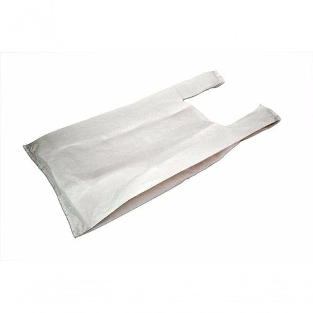 Kit de Sacolas Plásticas 25X35 e 30X40 para Comércio com Fundo Reforçado Branco Verde Higipack