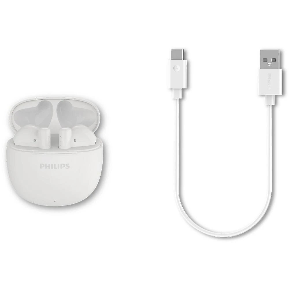 Fone de ouvido philips tat1139wt/00 bluetooth tws ipx4 26h de bateria branco