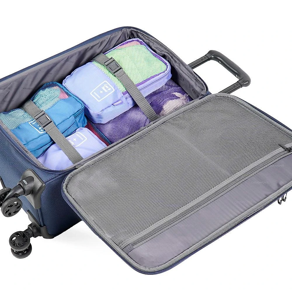 Mala grande 32 kg poliéster 4 rodas edimburgo azul g