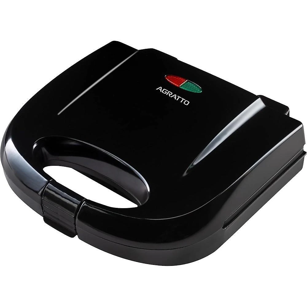 Máquina de waffle awaf01-02 750w 220v preto com placas de cerâmica antiaderente agratto