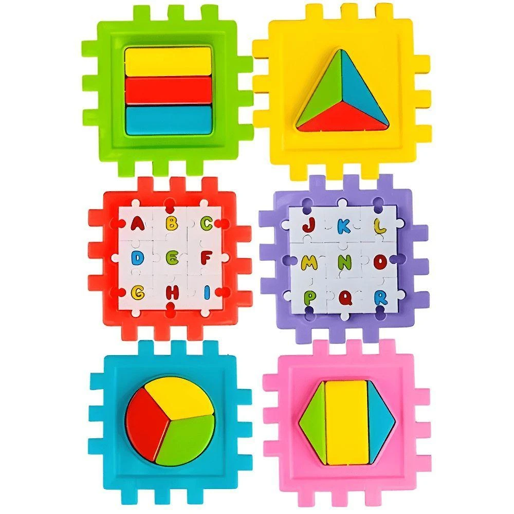 Jogo Pedagógico Cubo Educativo Creative com Atividades Educativas e Cores Vibrantes Ark Brasil