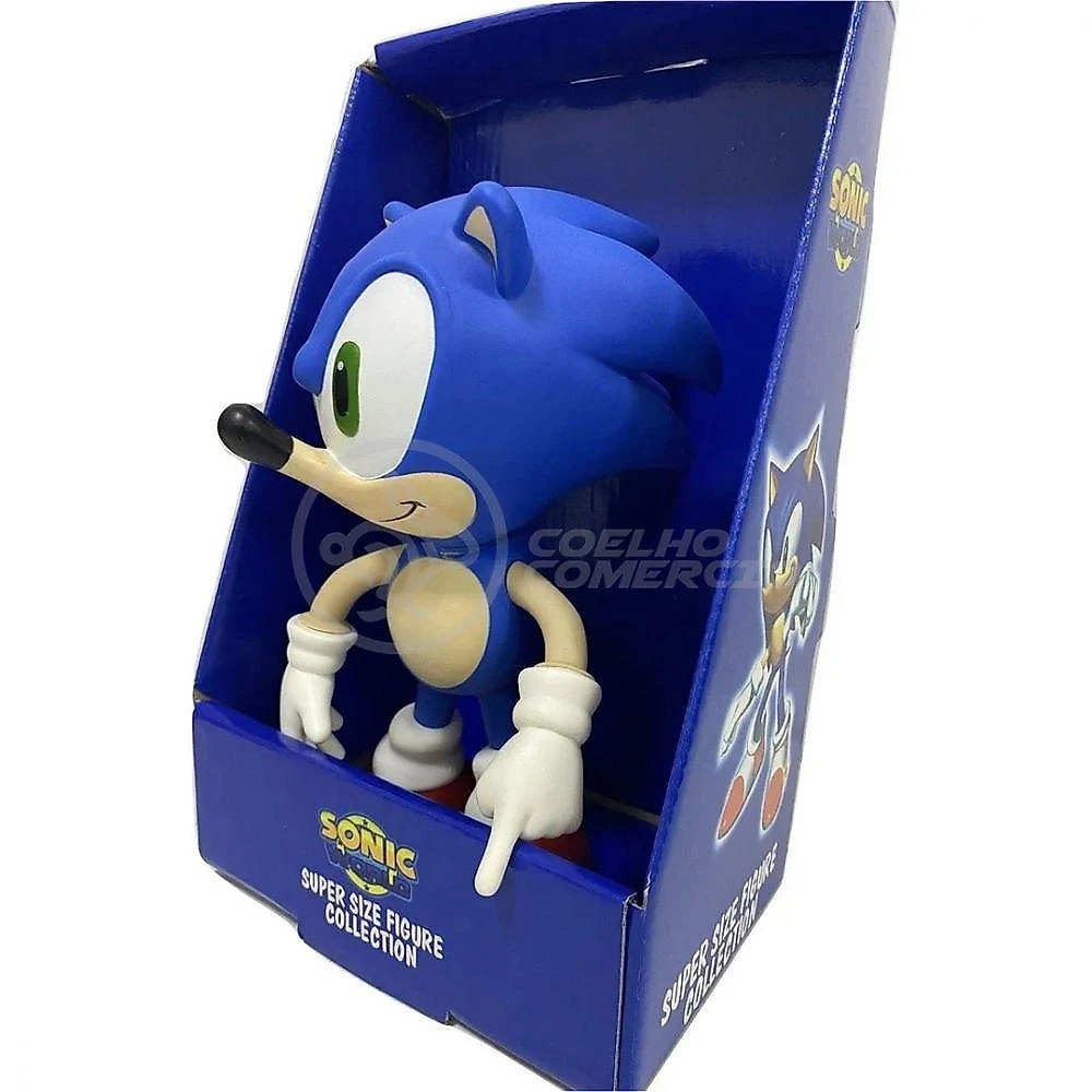 Boneco Action Figure Sonic Articulado 23cm