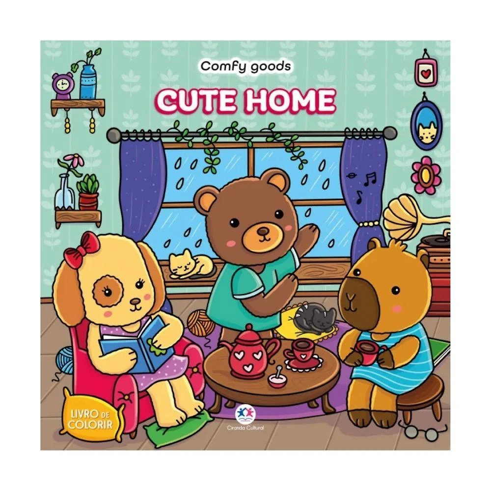 Livro De Colorir Cute Home 22 Páginas - Ciranda Cultural