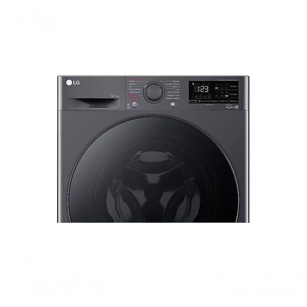 Lava e Seca Smart LG VC5 12kg Titanium Com Inteligência Artificial AIDD CV3012MC5 110V