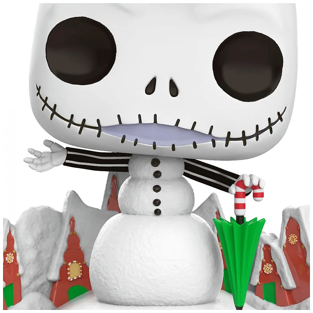 Enfeite de Natal Hallmark Keepsake Disney Tim Burton Jack Skellington Boneco de Neve Funko POP!, Plástico, 5x7,5x3,5cm