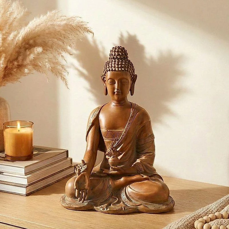 BUDA DECOR SIDARTA 29 CM NTCS HOME STYLE NATURAL