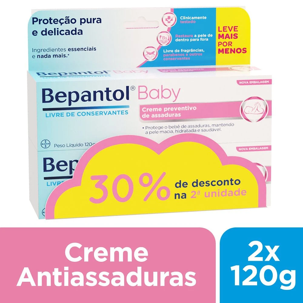Bepantol Baby 120g Com 30% De Desconto Na Segunda Unidade