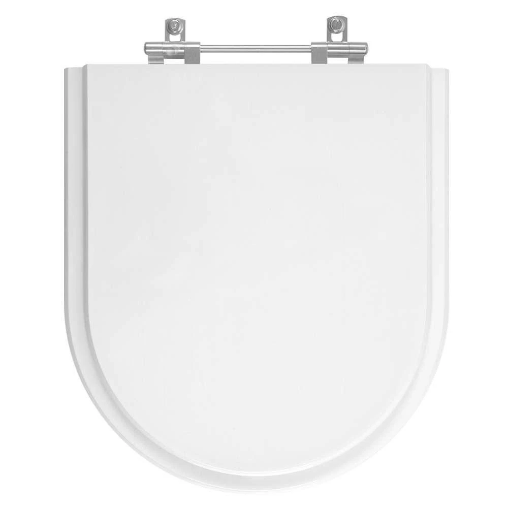 Assento Sanitário Smart Redondo Resina Plástica Parafusado Branco Pontto Lavabo